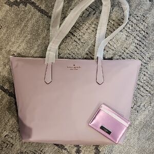 kate spade Lavender Tote with Cardholder
